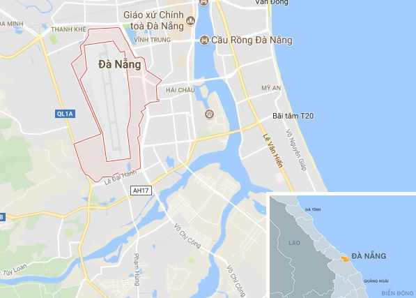 Phường Hòa Thuận Tây (TP Đà Nẵng), địa điểm xảy ra vụ việc. Ảnh: Google Maps.