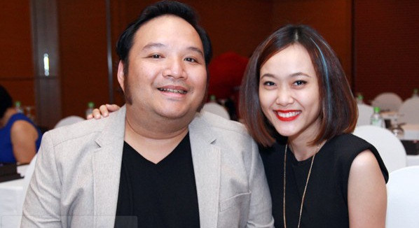 Nhạc sĩ Nguyễn Hà và vợ - ca sĩ Minh Trang.