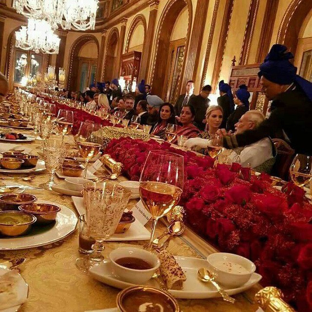 Dạ tiệc đặc biệt do Thủ tướng Modi chủ trì. (Ảnh: NDTV)