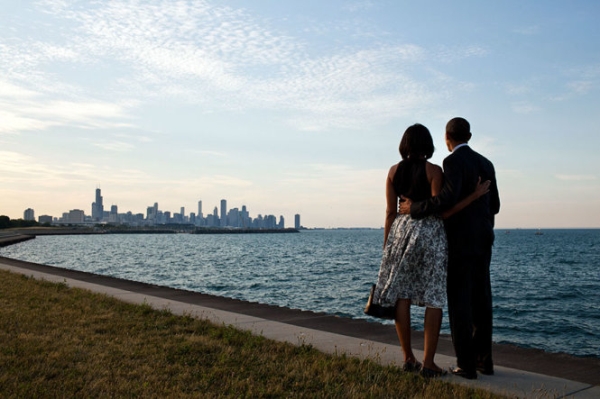 
Cùng ngắm chân trời ở Chicago.
