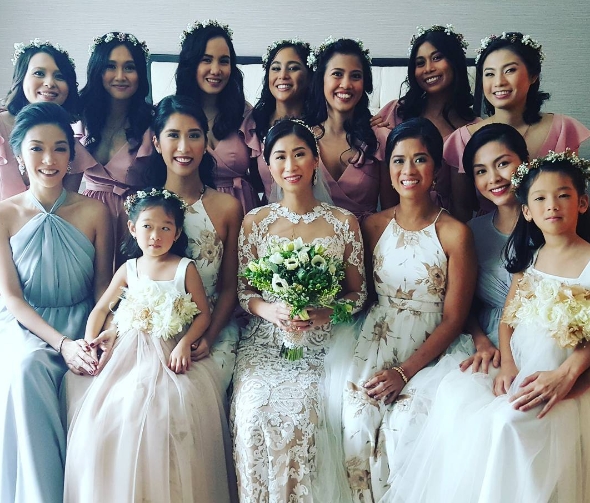 Tăng Thanh Hà hiện đang có mặt tại Manila Philippines để tham dự lễ cưới của của chị gái Louis Nguyễn.