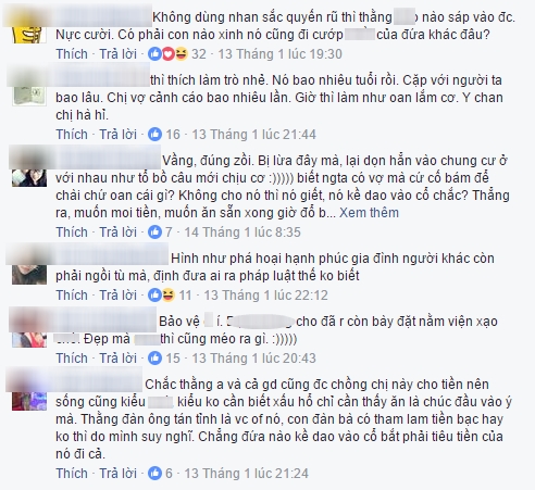 Những b&igrave;nh luận cay nghiệt của cư d&acirc;n mạng (Ảnh: facebook)