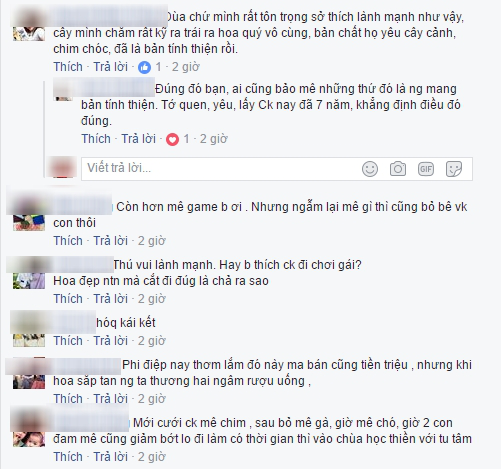 
Những bình luận của 500 chị em. (Ảnh: Facebook)
