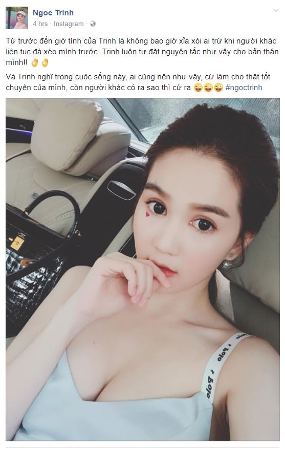 
Ngọc Trinh tiếp tục khơi mào lại vụ lùm xùm đấu khẩu cùng với blogger.

