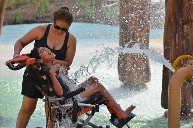 
C&ocirc;ng vi&ecirc;n nước mới được mở mang t&ecirc;n Morgans Inspiration Island.
