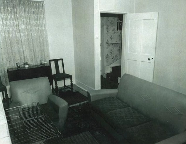 Phòng khách nơi bé Paul bị sát hại gần 50 năm về trước.