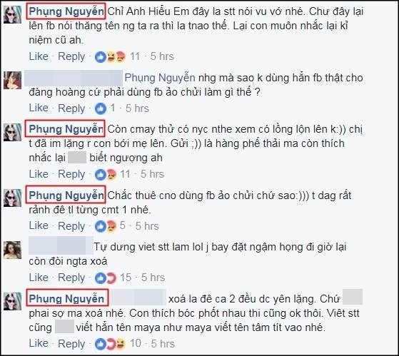 Em chồng Tâm Tít còn bức xúc khi trả lời hết tất cả các lời chỉ trích từng cộng đồng mạng để bênh vực người thân.