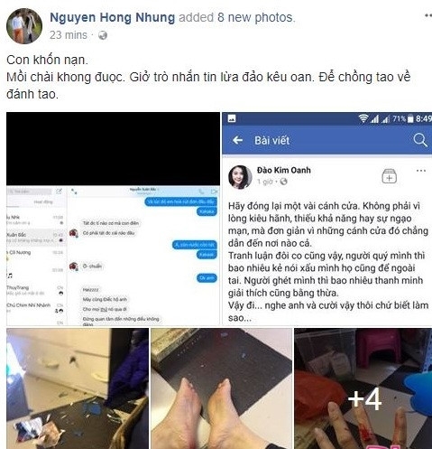 
Những hình ảnh được vợ Xuân Bắc chia sẻ trên trang facebook cá nhân đã bị xóa nhưng nhiều người đã kịp lưu lại.
