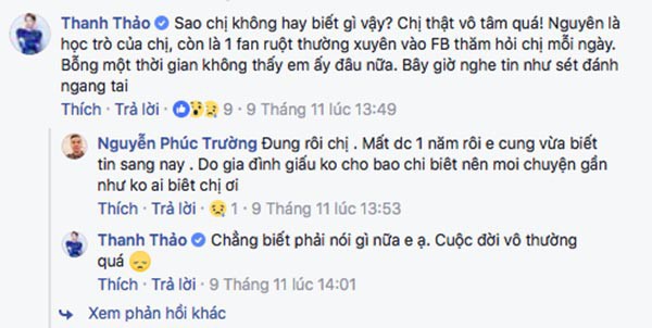 Thanh Thảo tự nhận mình vô tâm vì không hay biết Hải Nguyên qua đời từ năm ngoái.