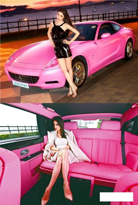 
Chiếc ô tô màu hồng mà mọi cô gái trên thế giới này đều mơ ước.

