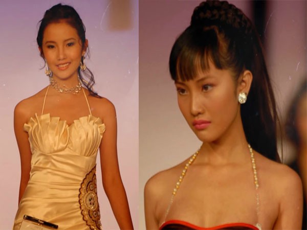 Xuân Thảo tự tin trình diễn trong cuộc thi người mẫu tại Mỹ năm 2008.