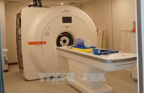 Bệnh viện quận 2 sẽ đưa Máy MRI1.5 Tesla vào phục vụ bệnh nhân trong tháng tới. Ảnh: Phương Vy-TTXVN
