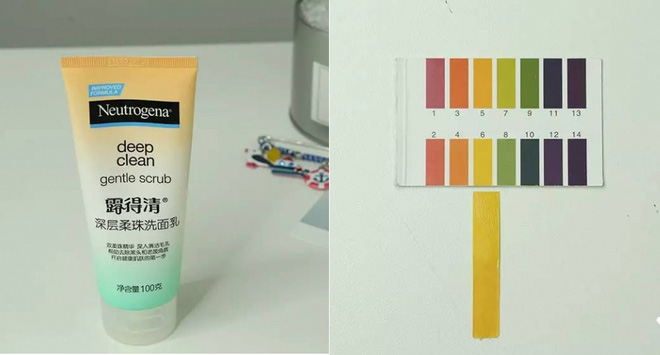 Neutrogena Deep Clean Gentle Scrub (250.000VNĐ/ 125ml) có độ pH 6, trong sản phẩm có chứa những hạt siêu mịn giúp làm sạch và tẩy da chết, làm thông thoáng lỗ chân lông, giảm thiểu tình trạng mụn đầu đen.
