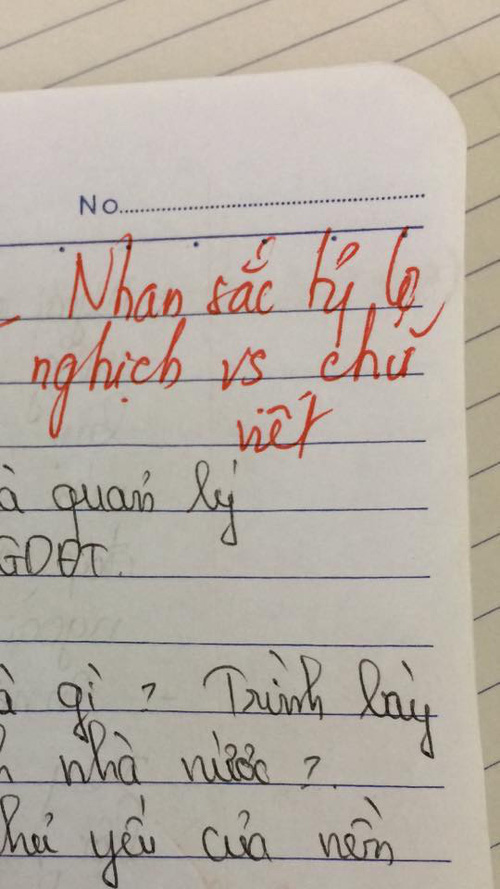 Lời phê bá đạo của thầy giáo khiến học sinh đỡ không nổi.