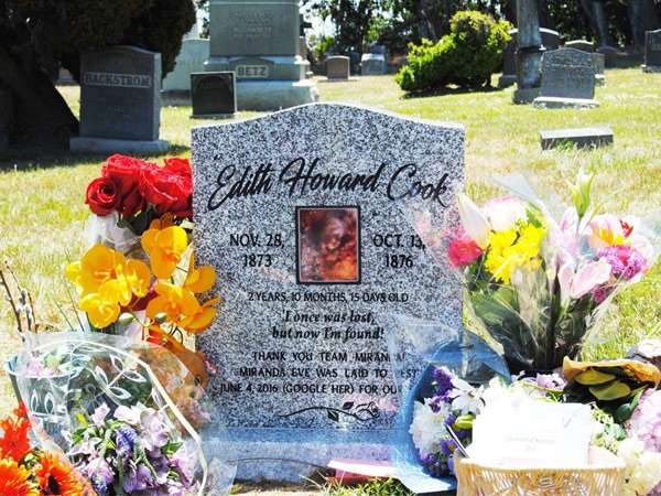 
Hiện tại, quan tài của Edith được chôn cất tại Greenlawn Memorial ở Colma.
