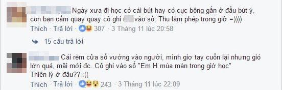 Tự thuật của cựu học sinh về việc bị ghi sổ đầu b&agrave;i - Ảnh: FB