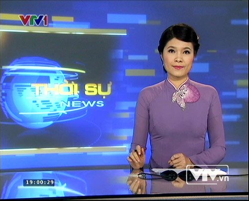 
 BTV Diệp Anh khi còn làm việc tại VTV.
