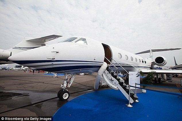 Tỷ phú Vương Kiện Lâm còn sở hữu một chiếc máy bay Gulfstream G550, cùng loại với chiếc của Jack Ma. Ảnh: Getty.