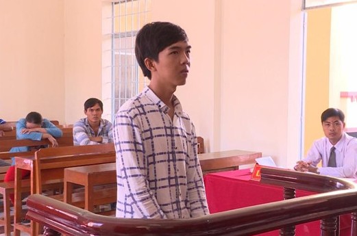 Bị cáo Nguyễn Quốc Cường tại phiên tòa.