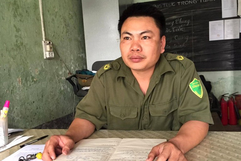 Phó trưởng công an xã Quang Khải. Ảnh: Đ.Tuỳ