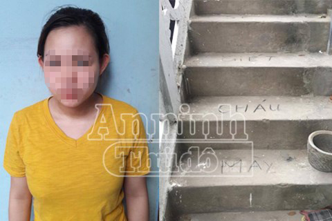
Phan Thị Trinh - Đối tượng giết cháu bé 33 ngày tuổi ở Thạch Thất cũng là mẹ cháu bé
