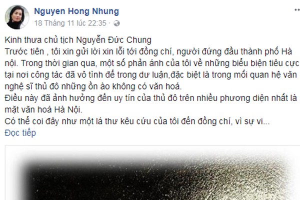 
Tâm thư gửi Chủ tịch thành phố Hà Nội, ông Nguyễn Đức Chung của giảng viên Nguyễn Hồng Nhung.
