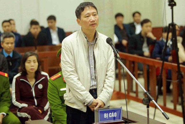 
Bị cáo Trịnh Xuân Thanh tại phiên tòa.     Ảnh: TTXVN
