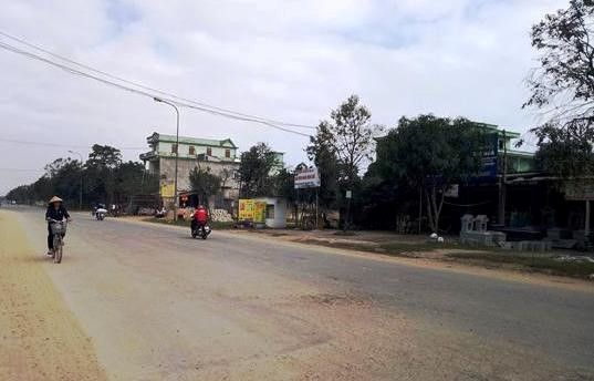 Khu vực xã Thạch Trung (TP Hà Tĩnh), nơi xảy ra vụ việc. Ảnh: H.Y.