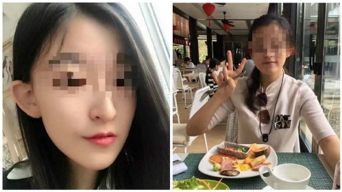 Chân dung cô nữ sinh bị người cha đăng ảnh lên mạng, tố việc ăn cắp 3 triệu tệ ngay sau khi đi du học. Ảnh: Weibo.