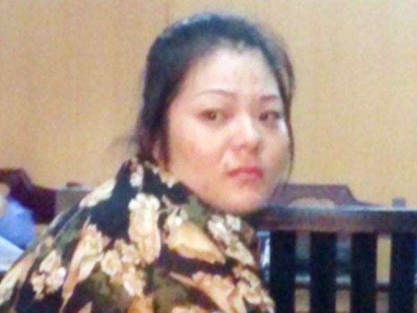 
Bị cáo Hoa tại phiên toà trong năm 2015.
