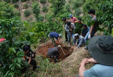 Nơi nghi phạm giấu xác nạn nhân.