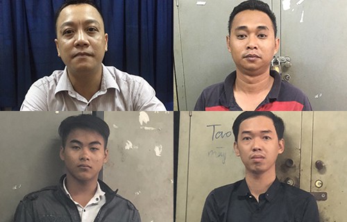 Những nghi can đồng phạm của Đãng. Ảnh: Công an cung cấp.