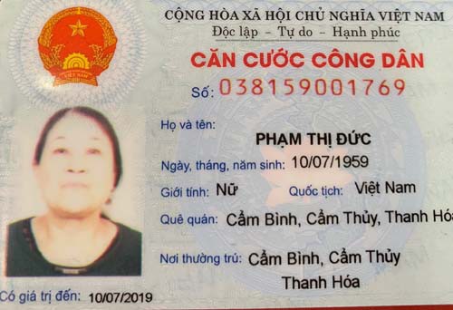 Đối tượng Phạm Thị Đức (ảnh công an Thanh Hóa)