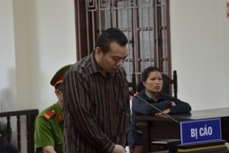 
Bị cáo Hoan tại phiên tòa.
