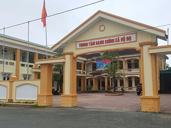 Trụ sở xã Hộ Độ. Ảnh: Đức Hùng
