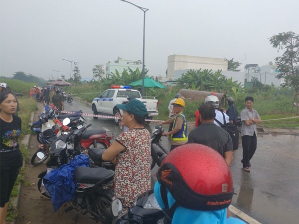 Hiện trường tài xế GrabBike bị giết, cướp xe gắn máy