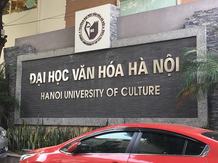 
Trường Đại học Văn hóa Hà Nội - nơi nữ sinh V.A đang học năm thứ 4. Ảnh: Q.A
