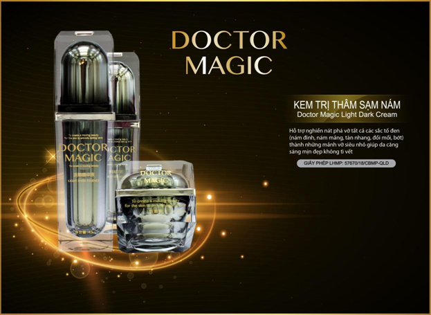 
Sản phẩm Doctor Magic do thẩm mỹ viện Mailisa nhập khẩu và phân phối trên toàn quốc. Ảnh: TL
