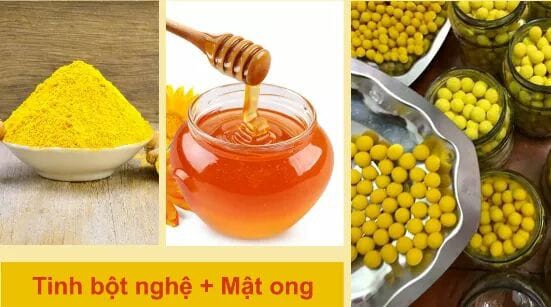 
Tinh bột nghệ mật ong được rao bán tràn lan trên mạng nhưng không có nhãn mác.
