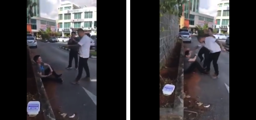 Bố vợ d&ugrave;ng roi vụt li&ecirc;n tiếp v&agrave;o người con rể.