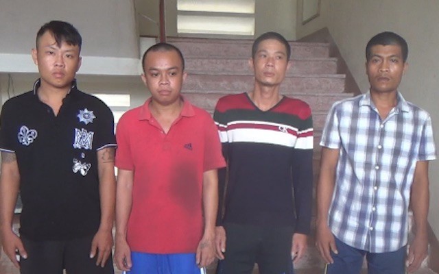 Nhóm 4 thanh niên gây ra vụ cướp, gồm: Cường, Công, Nhựt và Duy. Ảnh: Công an cung cấp.