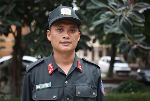 
Đại úy Phạm Văn Hội, người hai lần giáp mặt Sơn và thuyết phục thành công nghi phạm ra hàng.
