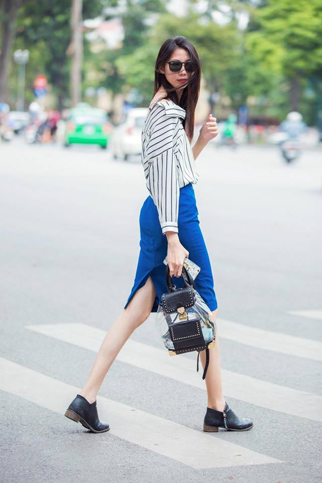 Ngay cả khi không ở trên sàn diễn, Cao Ngân cũng cho thấy thân hình đỡ ốm hơn trước rất nhiều.