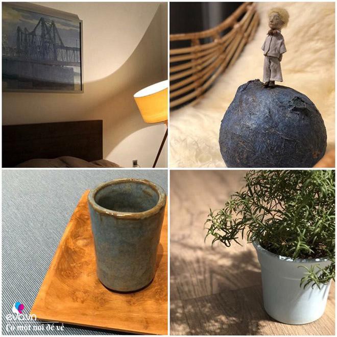 Những vật dụng nhỏ khiến không gian mềm mại hơn.