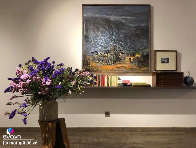 Không gian phòng khách đơn giản của anh Việt Anh.