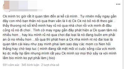 
Tâm sự của người vợ khiến hội chị em dậy sóng. Ảnh chụp màn hình
