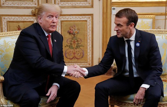 Tổng thống Trump và Tổng thống Macron. Ảnh: Reuters