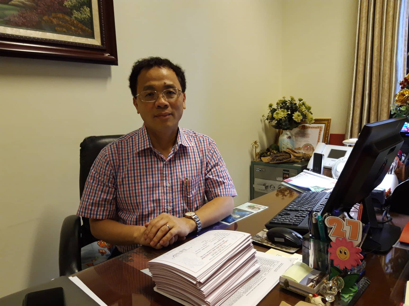 GS.TS.BS Tạ Thành Văn – Tân Hiệu trưởng trường ĐH Y Hà Nội. Ảnh: Q.Anh