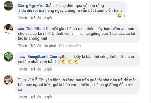 
Mọi người tranh cãi kịch liệt sau khi chiếc bàn thờ lạ được đăng tải.
