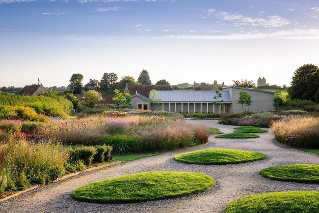 Không gian ngoại thất được cải tạo đẹp hút mắt.